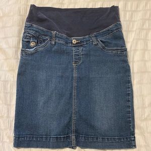 Thyme Maternity Jean Skirt